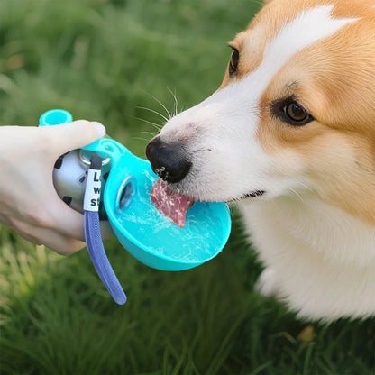 Stainless Steel Portable Pet Water Bottle W/ Bowl